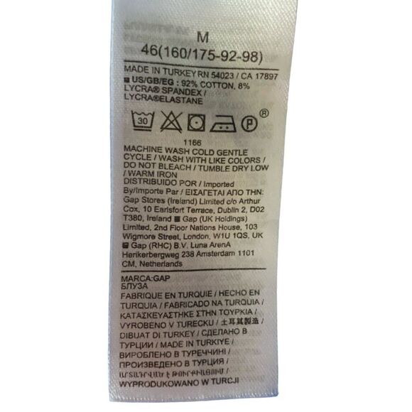 Calvin Klein Woman M Black White Stripe Puff Business Casual Comfy Classic - Picture 9 of 9